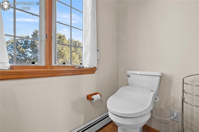 252 Apache Trl, Cotopaxi, CO 81223 - bathroom featuring toilet and baseboard heating