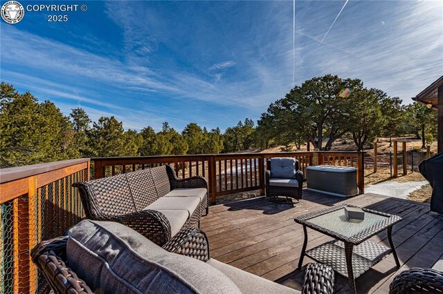 252 Apache Trl, Cotopaxi, CO 81223 - deck featuring an outdoor living space