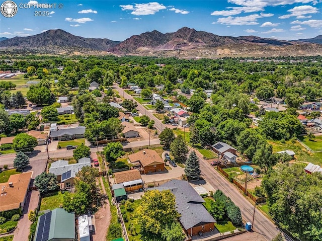 1124 Grand Ave, Canon City, CO 81212 - aerial view of residential area featuring a mountainous background