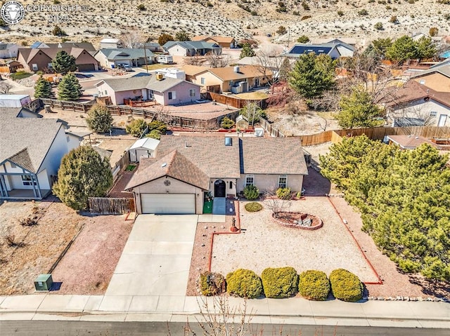 drone / aerial view featuring a residential view