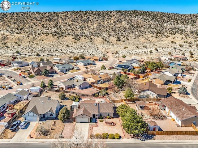 drone / aerial view featuring a residential view