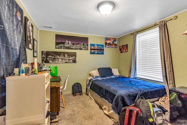 bedroom with carpet flooring