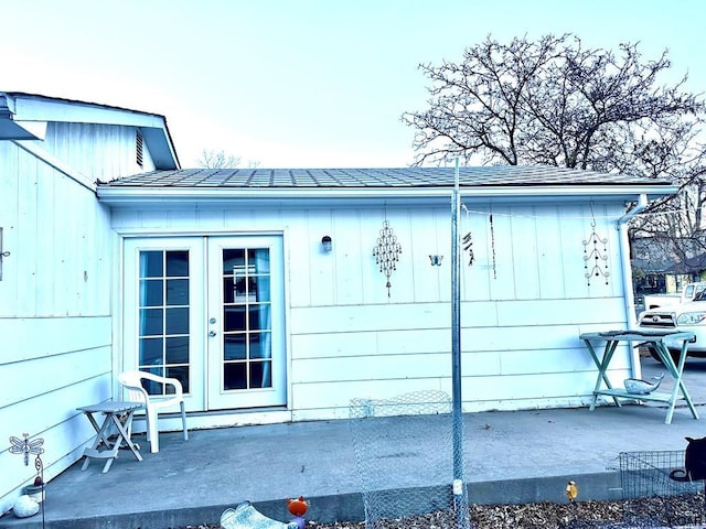 exterior space with a patio area and french doors