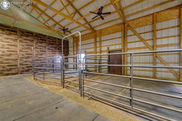 view of horse barn