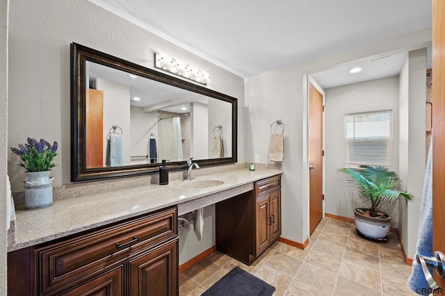 bathroom with vanity