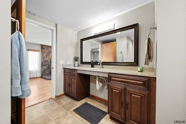 bathroom featuring vanity