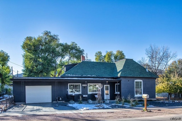 front of property featuring a garage