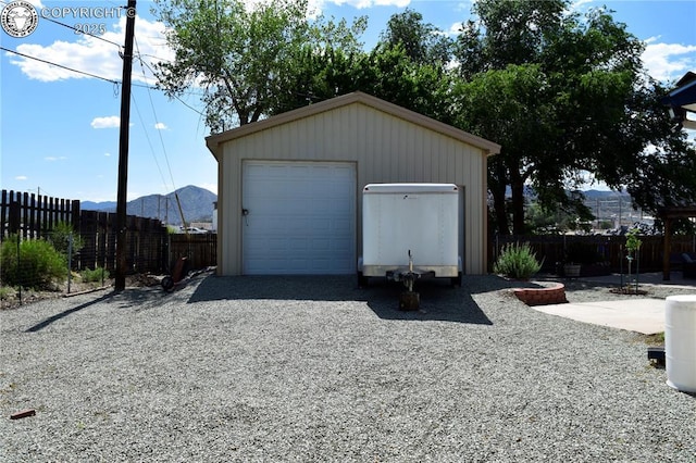 113 Rio Grande Dr, Canon City, CO 81212 - detached garage with a mountain view and driveway
