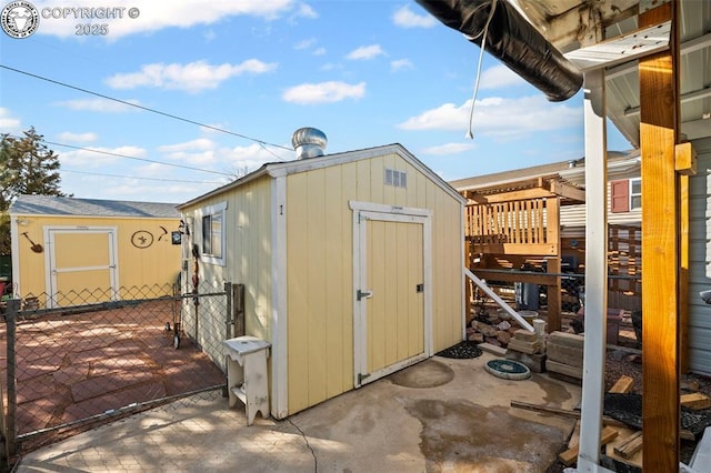 view of outbuilding