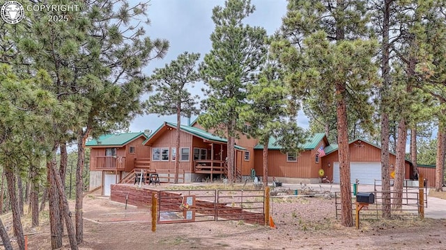 136 Beneaton Ln, Westcliffe, CO 81252 - view of front of house with a garage