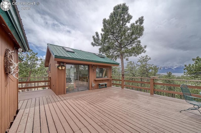 136 Beneaton Ln, Westcliffe, CO 81252 - view of wooden terrace