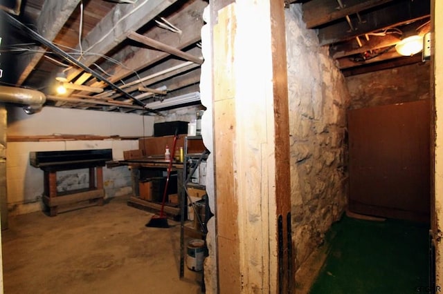 view of basement