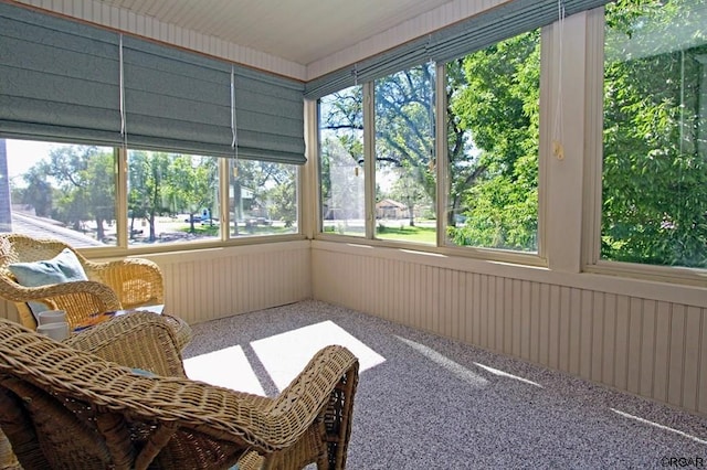 view of sunroom