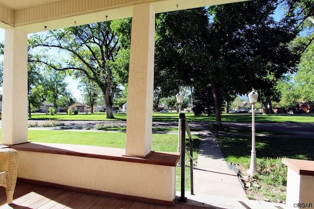 doorway featuring hardwood / wood-style flooring