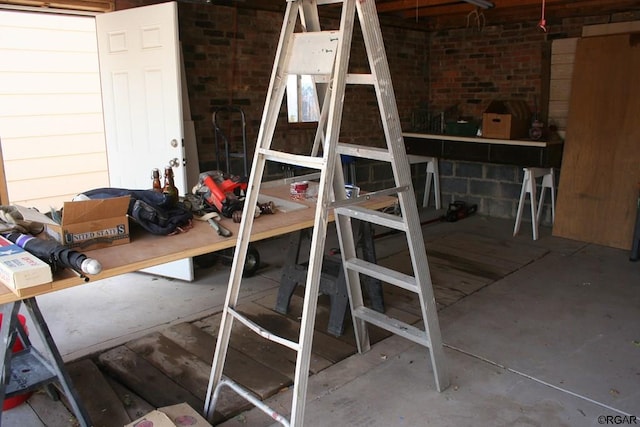 view of storage room