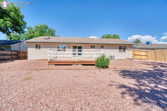 168 Willmoor Ct, Canon City, CO 81212 - back of house with a wooden deck and a fenced backyard