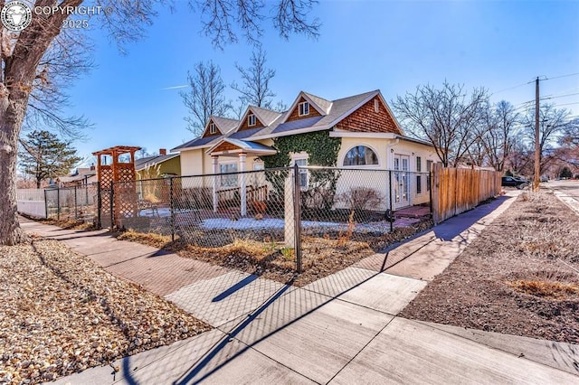 view of front of home