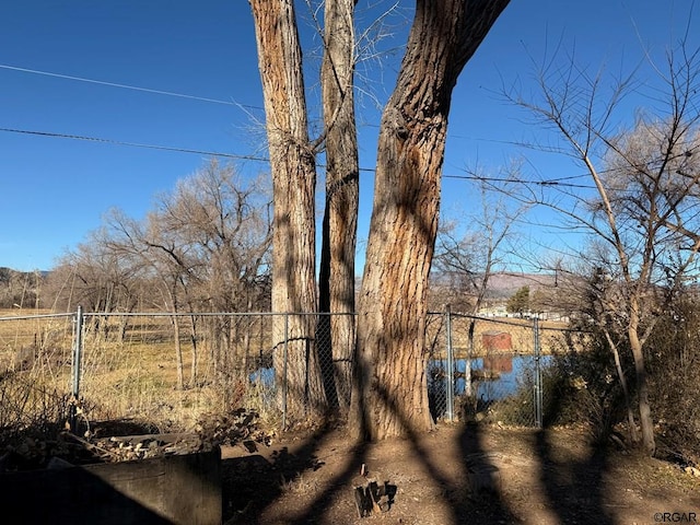 view of yard featuring a water view