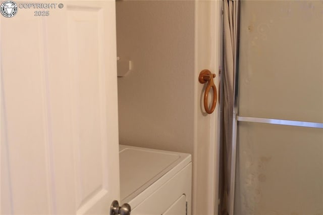 interior space featuring washer / clothes dryer