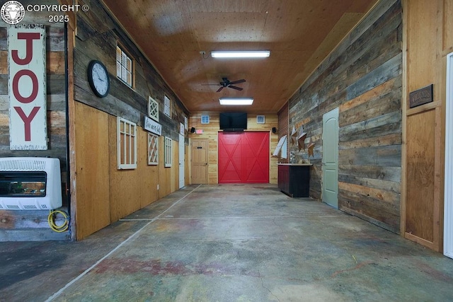 view of stable featuring heating unit