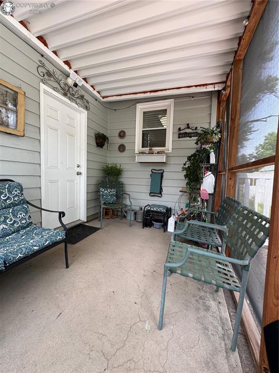 1230 N 6th St, Canon City, CO 81212 - sunroom with beamed ceiling
