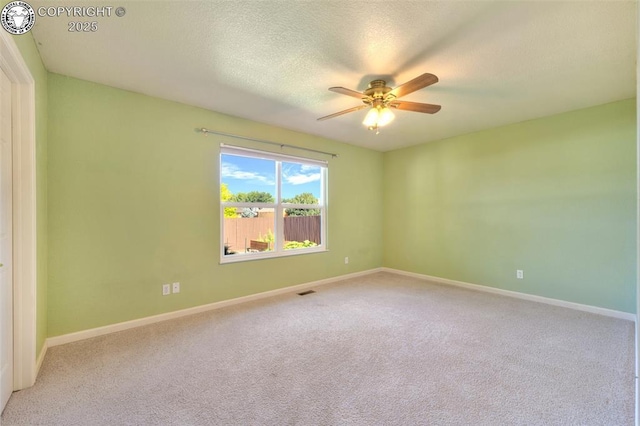 355 Antero Dr, Canon City, CO 81212 - carpeted empty room featuring ceiling fan and a textured ceiling