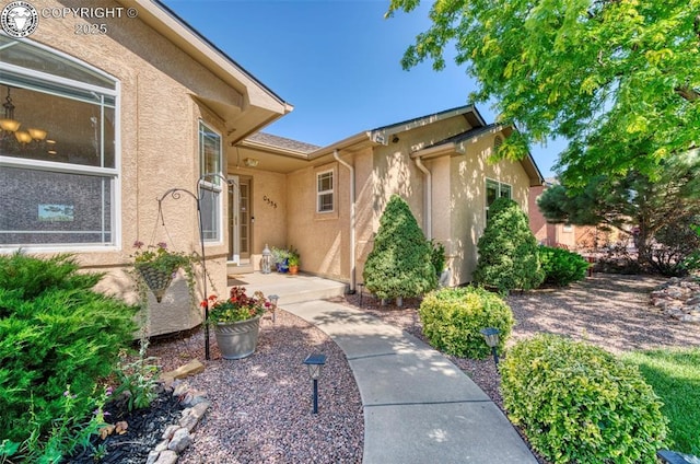 355 Antero Dr, Canon City, CO 81212 - doorway to property with stucco siding