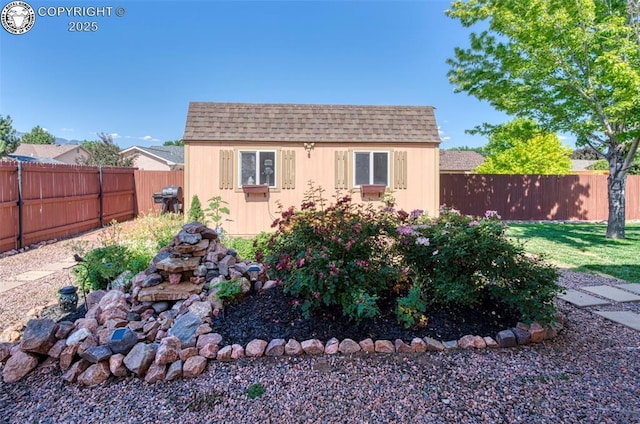 355 Antero Dr, Canon City, CO 81212 - view of shed featuring a fenced backyard