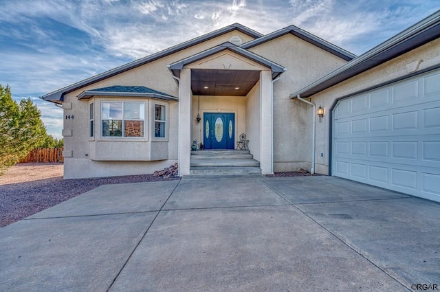 ranch-style house with a garage