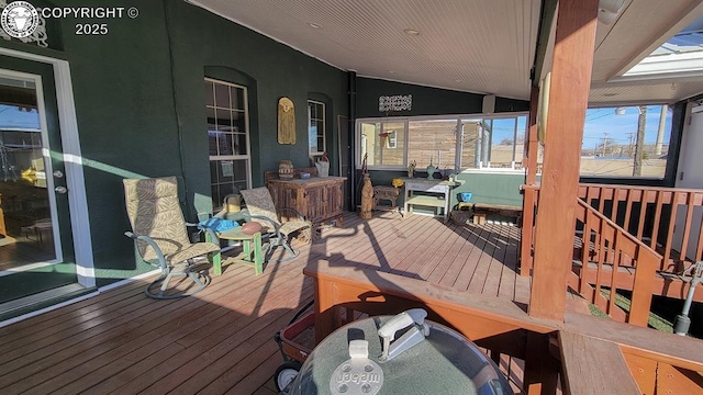 120 E Main St, Florence, CO 81226 - deck featuring stairs