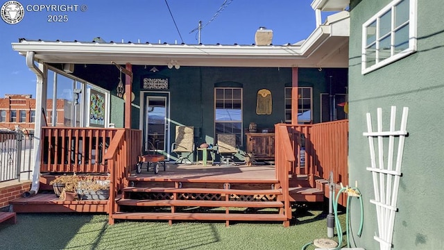 120 E Main St, Florence, CO 81226 - deck featuring covered porch
