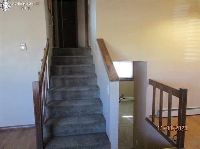 910 Allison Ave Unit A & B, Canon City, CO 81212 - stairway with baseboard heating