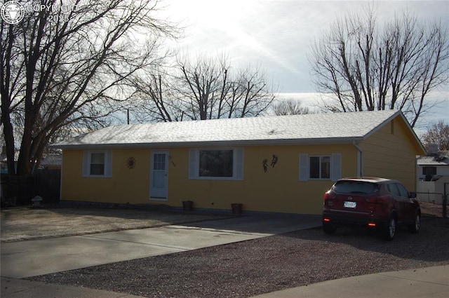 view of ranch-style house