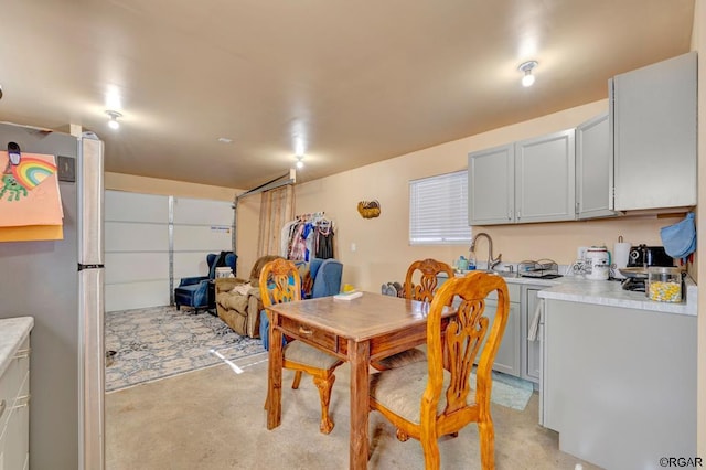 dining room with sink