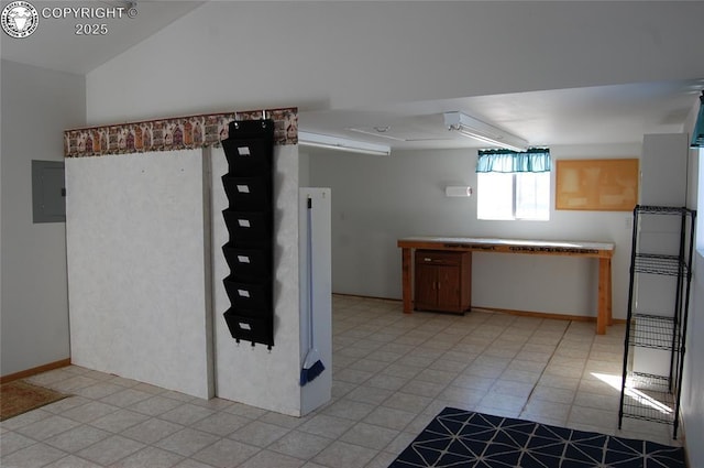 kitchen featuring electric panel