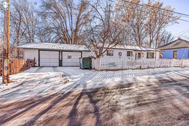 view of ranch-style home