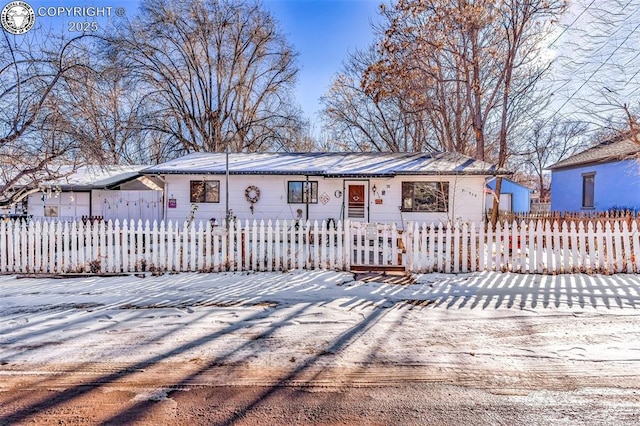 view of front of home