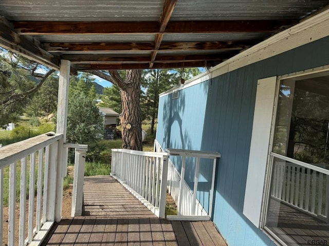 view of wooden terrace