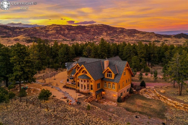 324 Elk View Ct, Canon City, CO 81212 - bird's eye view featuring a mountain view