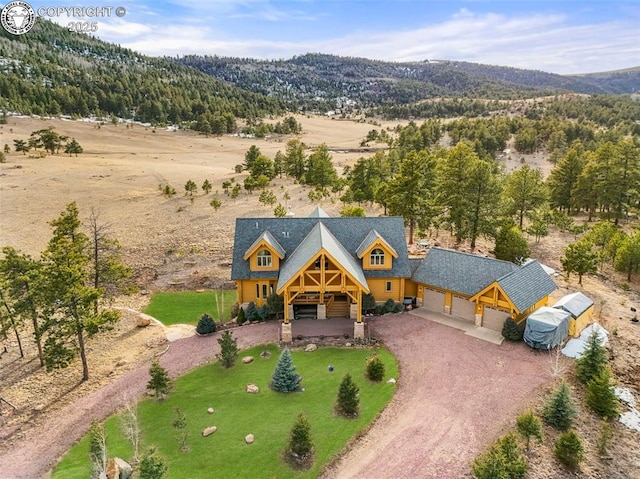 324 Elk View Ct, Canon City, CO 81212 - aerial view featuring a mountain view