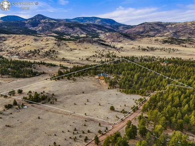324 Elk View Ct, Canon City, CO 81212 - drone / aerial view featuring a mountain view