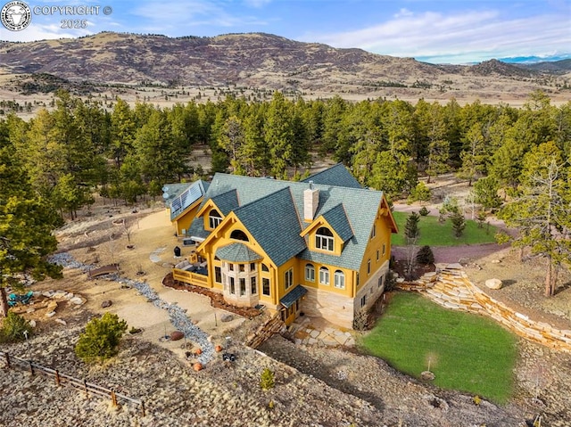 324 Elk View Ct, Canon City, CO 81212 - bird's eye view featuring a mountain view