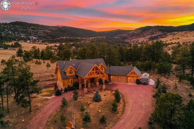324 Elk View Ct, Canon City, CO 81212 - birds eye view of property featuring a mountain view
