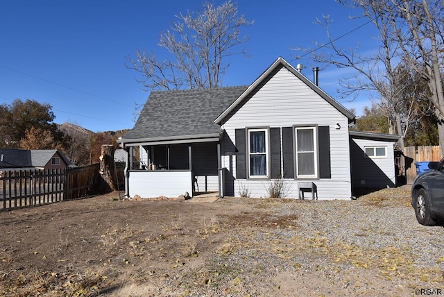 view of bungalow-style home