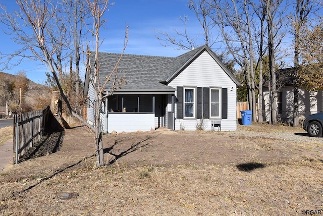 view of front of home