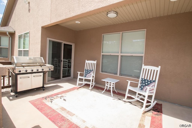 view of patio / terrace featuring grilling area