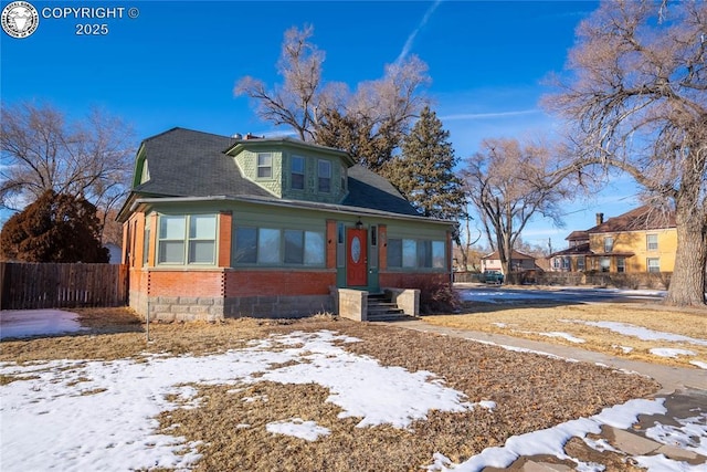 view of bungalow-style home