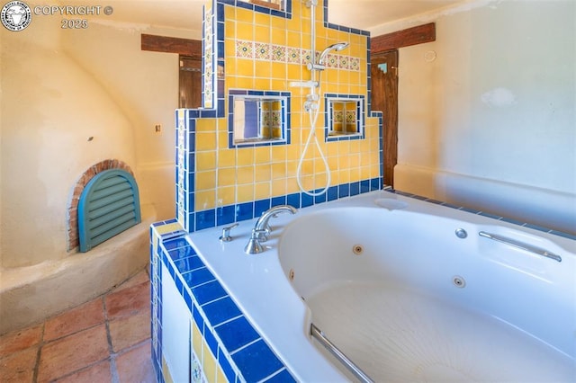 bathroom featuring a jetted tub