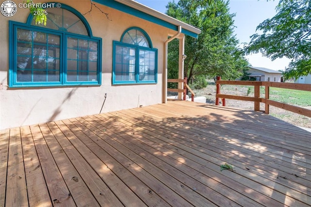 view of wooden terrace