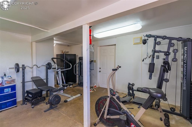 view of exercise room